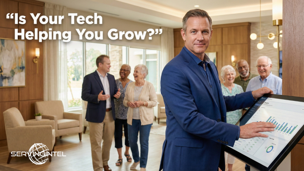 Is your senior living technology helping you grow? Learn how ServingIntel drives revenue and connection, not just efficiency. Book now.